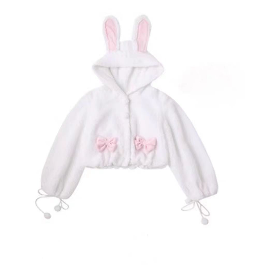 This Lolita Plush Coat in black, white, and brown tones is designed to bring both warmth and sweetness to your autumn and winter wardrobe. Made with thick plush fabric, it offers cozy comfort while maintaining a cute, doll-like charm. The short silhouette enhances a playful look, making it easy to pair with Lolita dresses or casual outfits. Perfect for daily wear, tea parties, or outdoor gatherings, this coat balances practicality with the whimsical spirit of Lolita fashion.