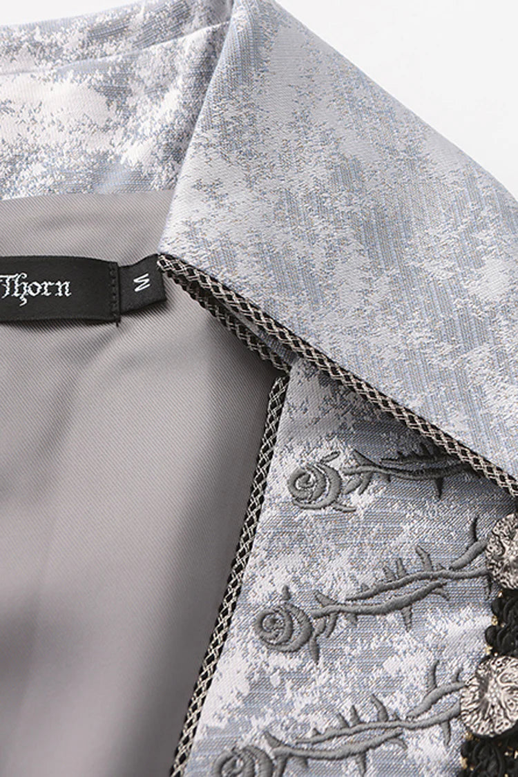 Inspired by the fusion of Victorian elegance and industrial steam-powered innovation, this coat reimagines aristocratic tailoring with avant-garde Lolita aesthetics. The sleeveless design emphasizes structured shoulders and a sharp silhouette, evoking the commanding presence of a fantasy prince. Details like faux gear motifs and metallic accents pay homage to steampunk craftsmanship, while the grey wool blend fabric bridges classic sophistication and futuristic charm.