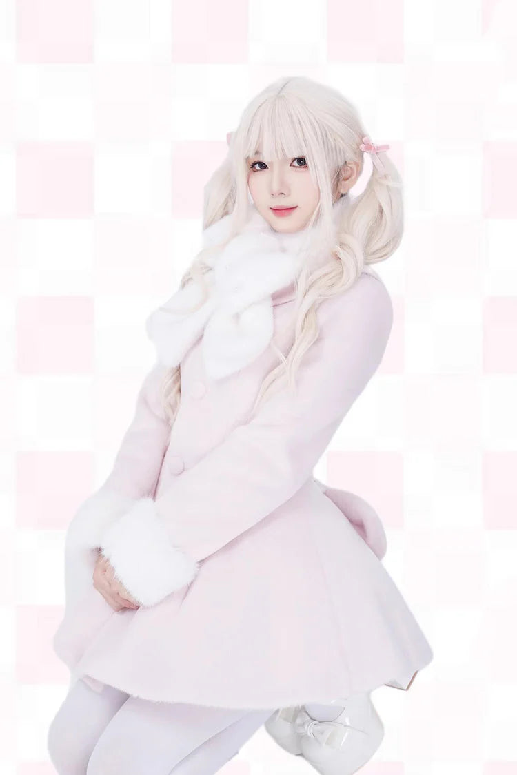 "Winter Enchantment" — This coat draws inspiration from the cozy elegance of a frost-kissed forest, where the warmth of woodland creatures meets the timeless charm of Lolita fashion. Designed to evoke the magic of winter tales, it blends practicality with fantasy—perfect for those who wish to carry a touch of storybook wonder into the colder seasons.