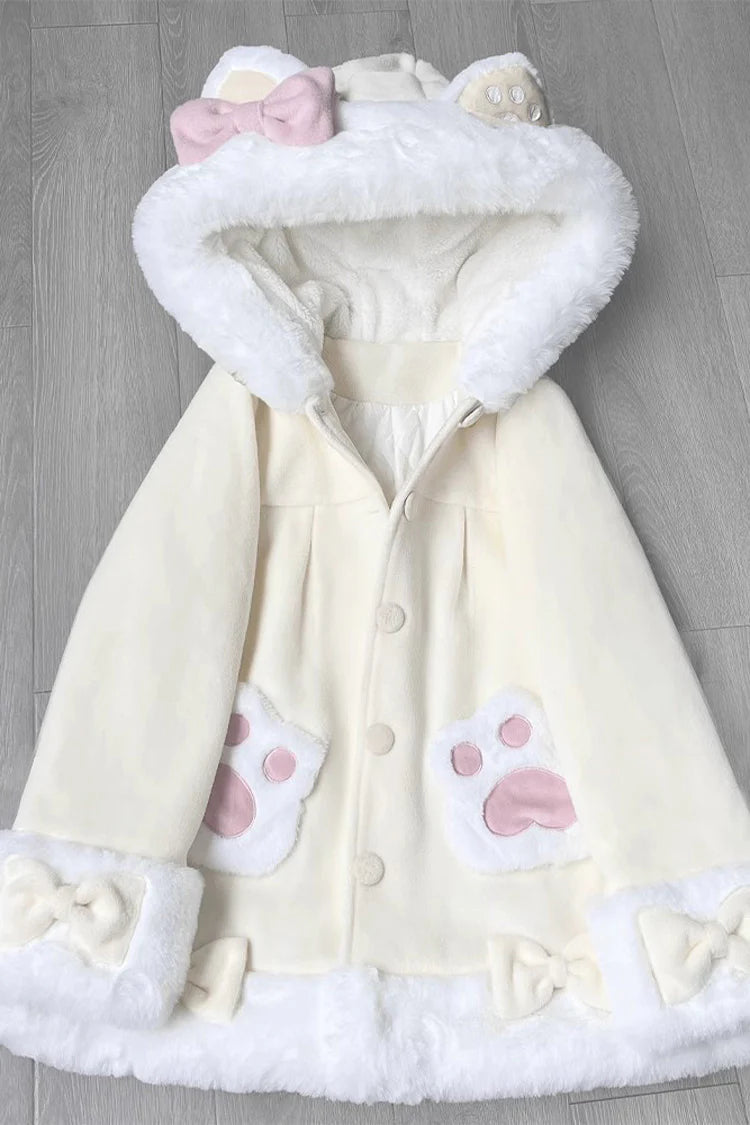 Designed for everyday whimsy, this coat blends playful Lolita charm with cozy casual wear. The adorable cat ears and delicate bow accents evoke a touch of fantasy, while the vibrant tri-color print (yellow, pink, blue) adds youthful energy. Crafted with soft fabrics and a relaxed hooded silhouette, it offers both comfort and style—perfect for transforming ordinary days into moments of sweet, lighthearted elegance.