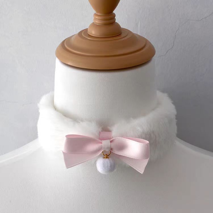 This Lolita Plush Bowknot Choker Necklace captures the sweetness of festive charm. Designed with soft plush material and adorned with a delicate bowknot, it offers a cozy yet elegant accent. Available in pink and red, it perfectly matches seasonal Christmas styling or sweet Lolita outfits. Lightweight and comfortable to wear, this choker is ideal for holiday parties, winter gatherings, or daily looks, adding a touch of warmth and cuteness to any ensemble.