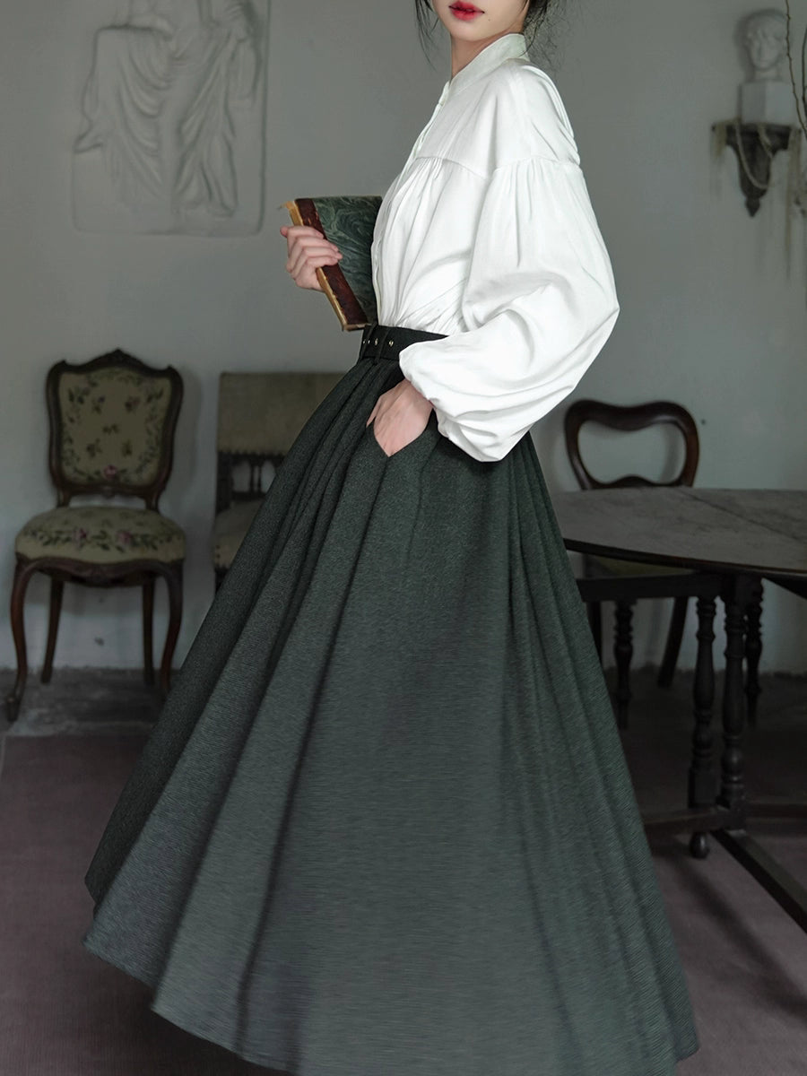 Description:
Step into refined elegance with this French vintage-inspired Lolita skirt, crafted in a sophisticated caramel and green-gray palette. Designed with a high waist and dramatic flared umbrella silhouette, this skirt flatters the figure while adding graceful movement to every step. The timeless vintage design makes it versatile for daily wear, tea party gatherings, or classic Lolita styling. Perfect for those who love understated charm with a touch of grandeur, this skirt blends comfort and eleganc