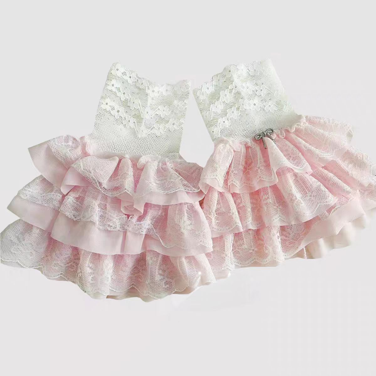 Lolita Stockings Black White Pink Y2K Sheer Lace Leg Warmers Cute Ribbon Tie Stacked Socks JK