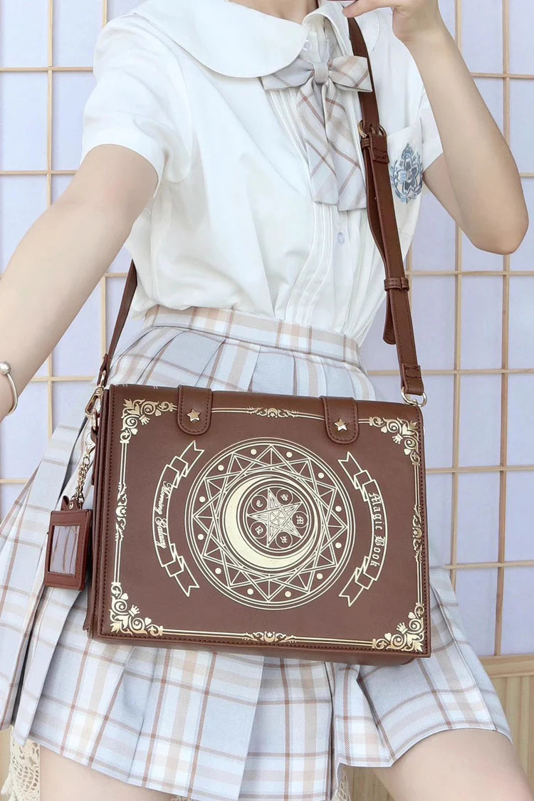 Inspired by the silent poetry of a midnight cosmos where constellations weave tales of ancient dreams, this bag merges celestial mystery with Lolita elegance. The star and moon print evokes a sense of whimsical wonder, while the versatile design balances functionality and fantasy, inviting wearers to carry a piece of the universe with them.