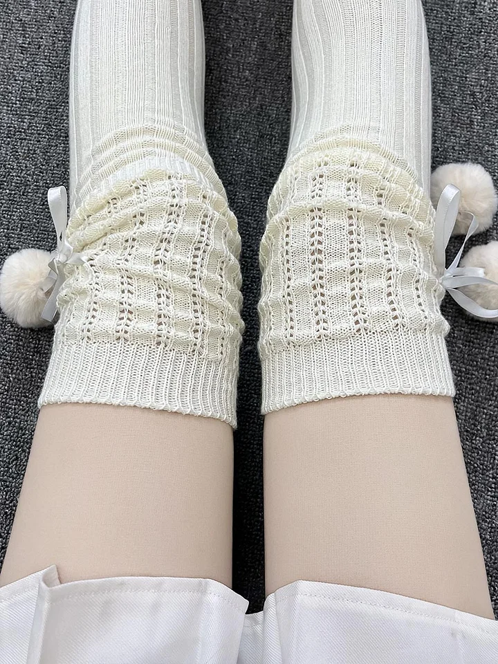 Lolita Stockings Milk White Japanese Cute Spring and Autumn High Thigh Lolita Accessories