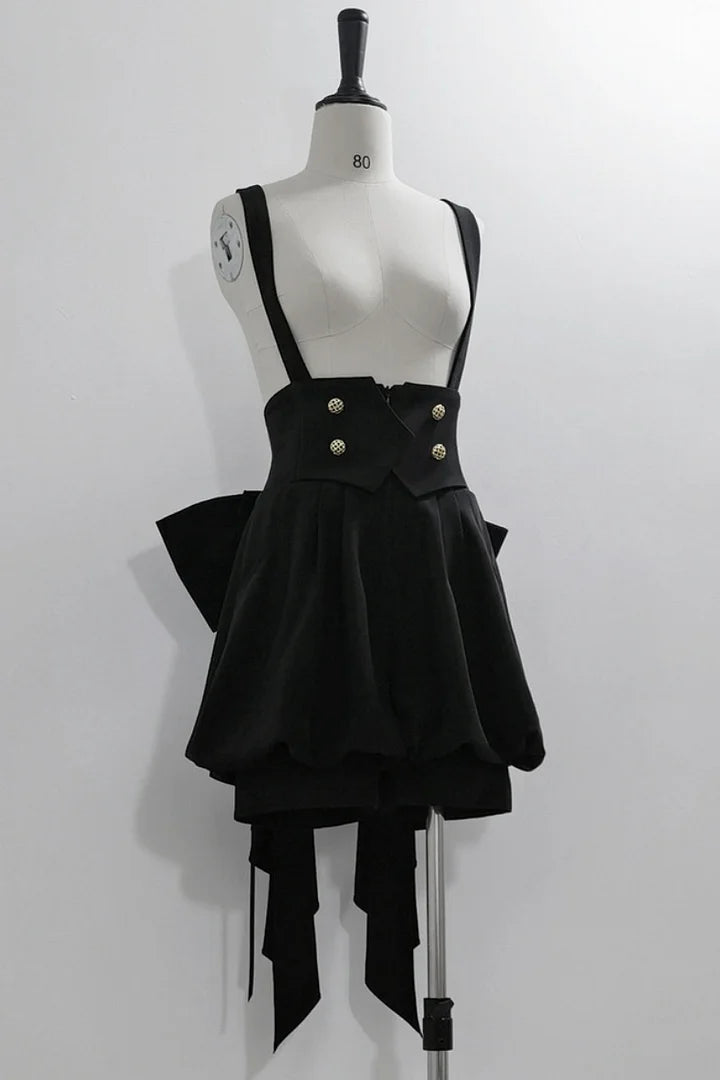 Ouji Fashion Lolita Vintage British Style Elegant Dark Cute Lolita Prince Shorts Set Blouse Shirt