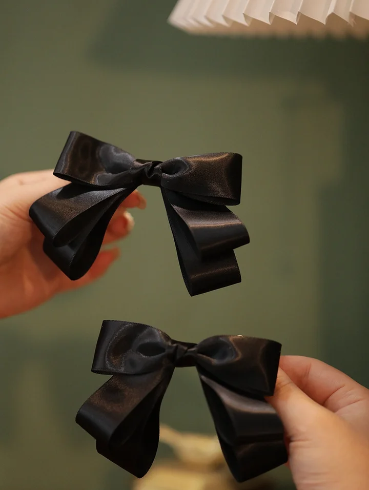 Plush Hairpin Chinese Style Long Ribbon Bow Hair Accessories Pair Clip Lolita Headgear Clip