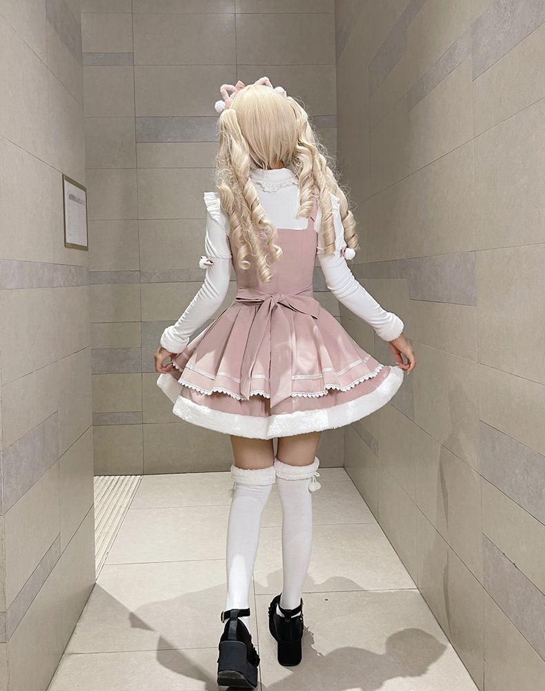 Plush Kitten Sweet Slip Dress Lolita Cute Dress
