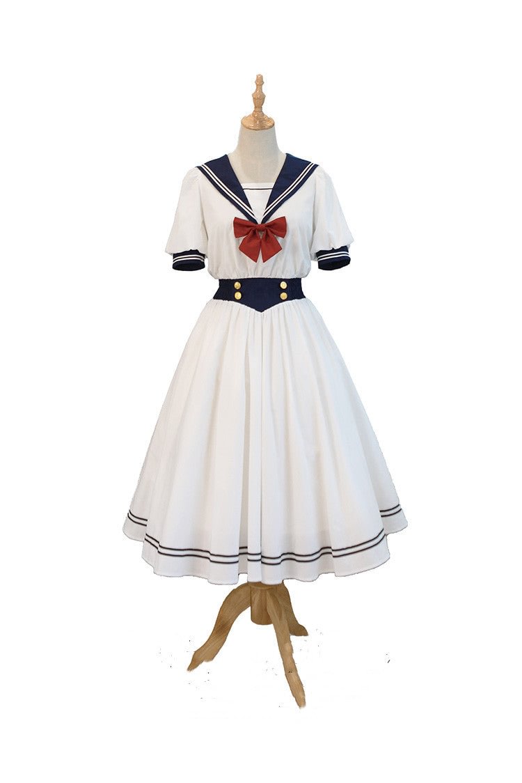 Sailor Lolita Sea Wind Lolita OP Sweet Japanese Uniform Dress