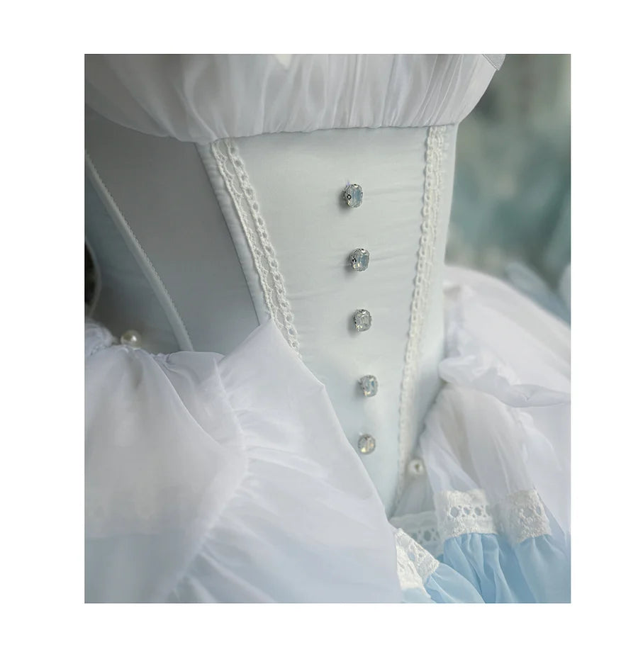 Hime Lolita Mint Green Pink Blue Casual Summer Sleeveless Short Sweet