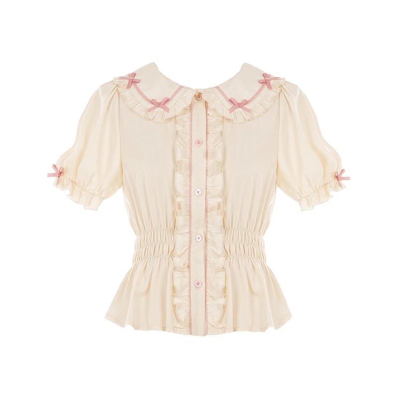 Sweet Lolita Dress Cute Pink Blue Color Matching OP Dress To Wear Summer Style