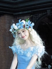 Tea Party Fashion Hime Lolita Flower Wedding Blue Shoulder Princess Tutu Dress Bar Mitzvah Birthday Party Dress Lolita Voyage