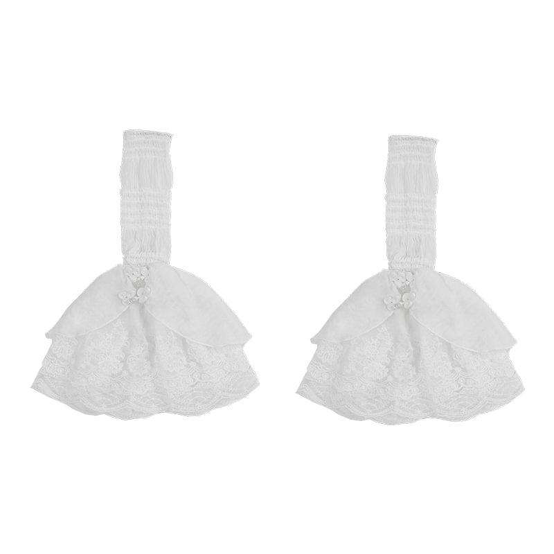 Three-color Inner Shirt with Removable Sleeves Blouse Shirt