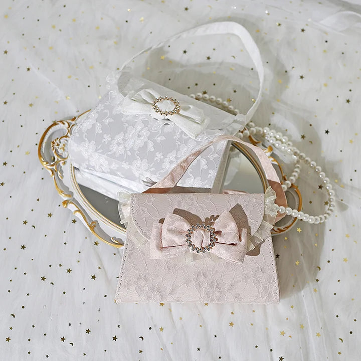 Lolita Bag Pink Vintage French Gentle Daily High-end Three-dimensional Accessories