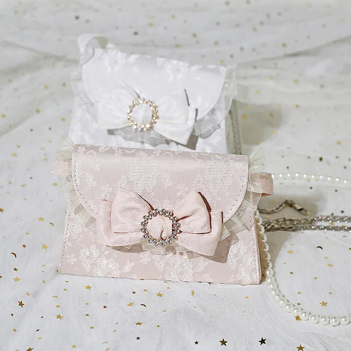 Lolita Bag Pink Vintage French Gentle Daily High-end Three-dimensional Accessories