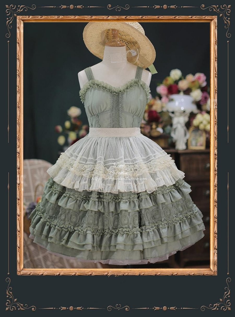 Hime Lolita Wedding White Purple Lace Sleeveless Dress