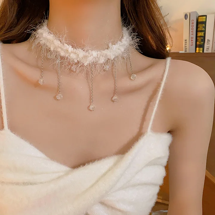 Lolita Necklace Winter Plus Choker Collar Lolita Accessories