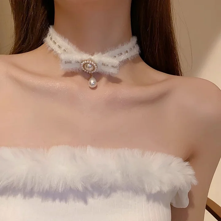 Lolita Necklace Winter Plus Choker Collar Lolita Accessories