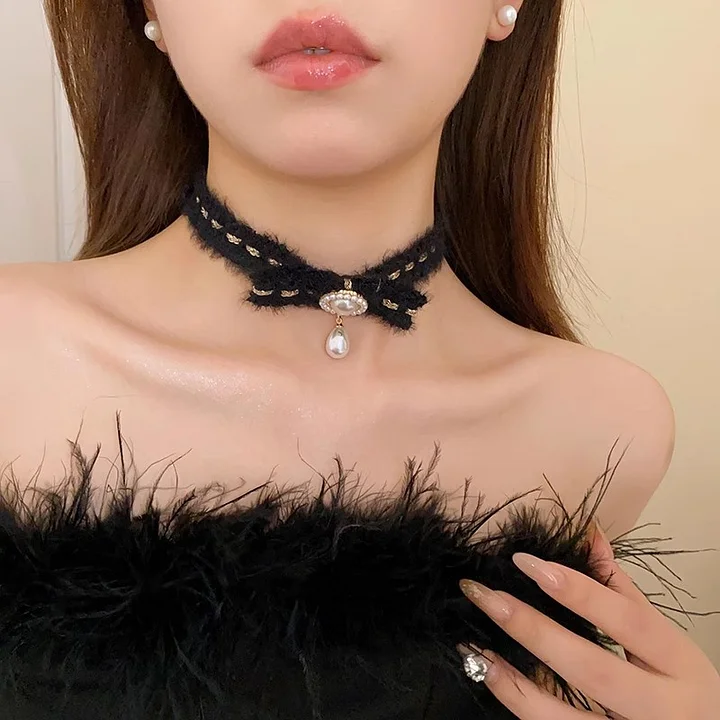 Lolita Necklace Winter Plus Choker Collar Lolita Accessories