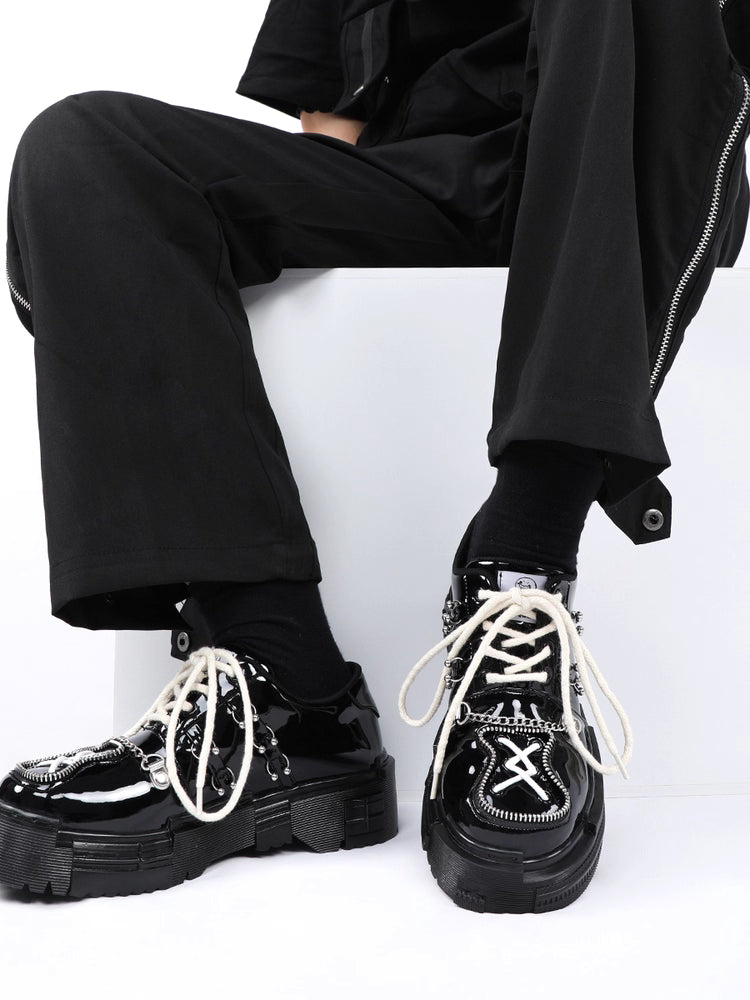 Lolita Shoes Black Vintage Thick Soled Summer Casual Japanese Style Chunky Sneakers Women