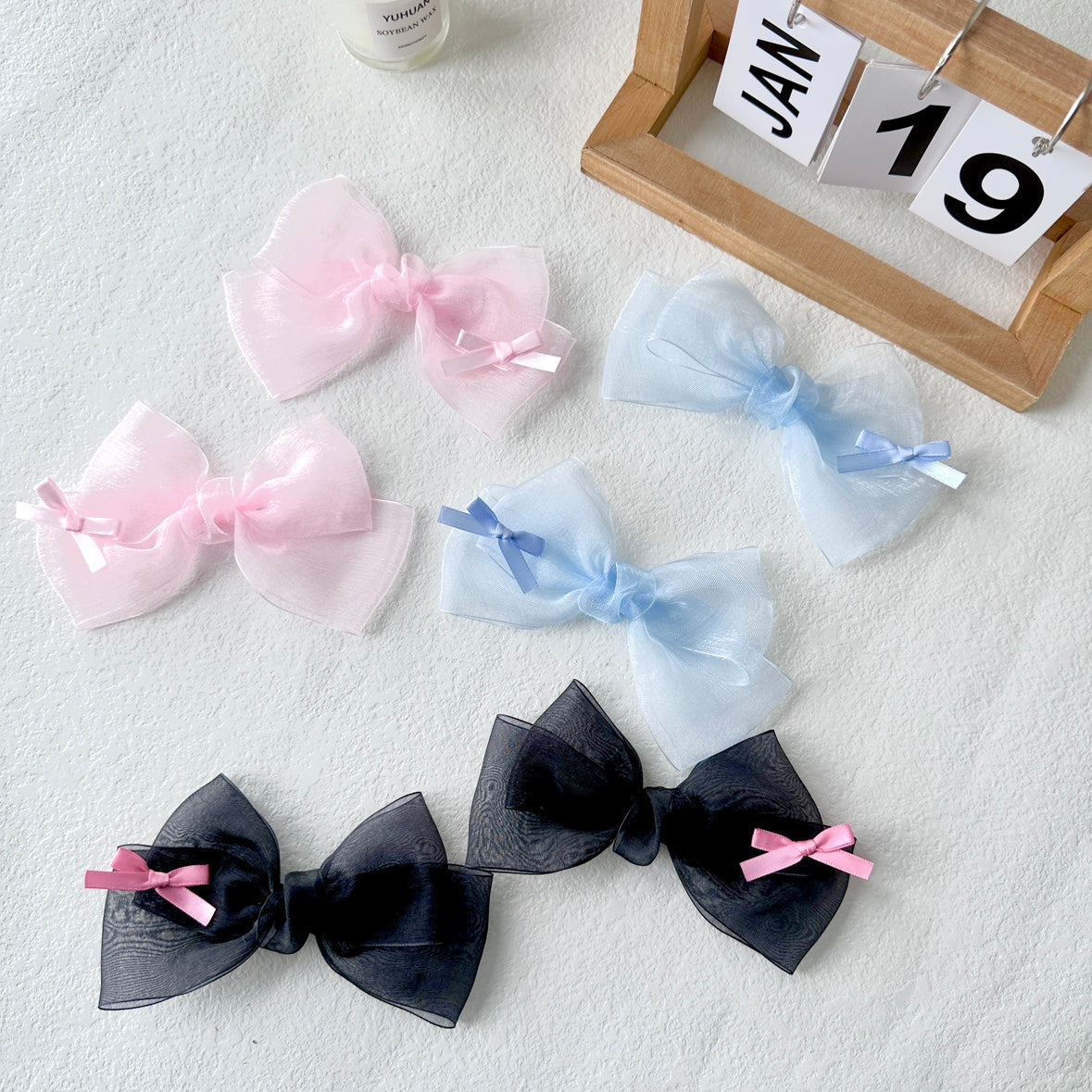 Bow Hairpin Cute Lolita Hair Accessories Milk Yellow Headgear