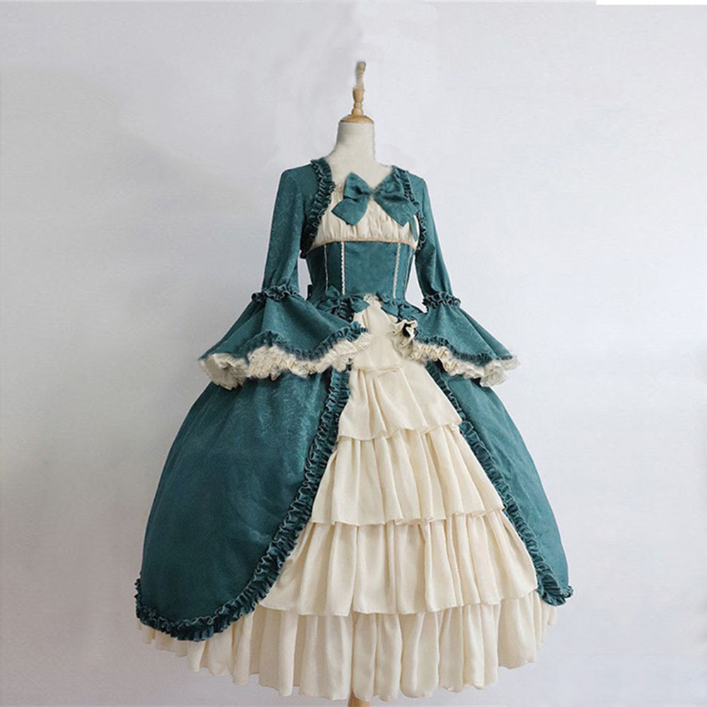 Classic Lolita Vintage Victorian Lolita European Medieval Retro Court Short Dress Women's Dress