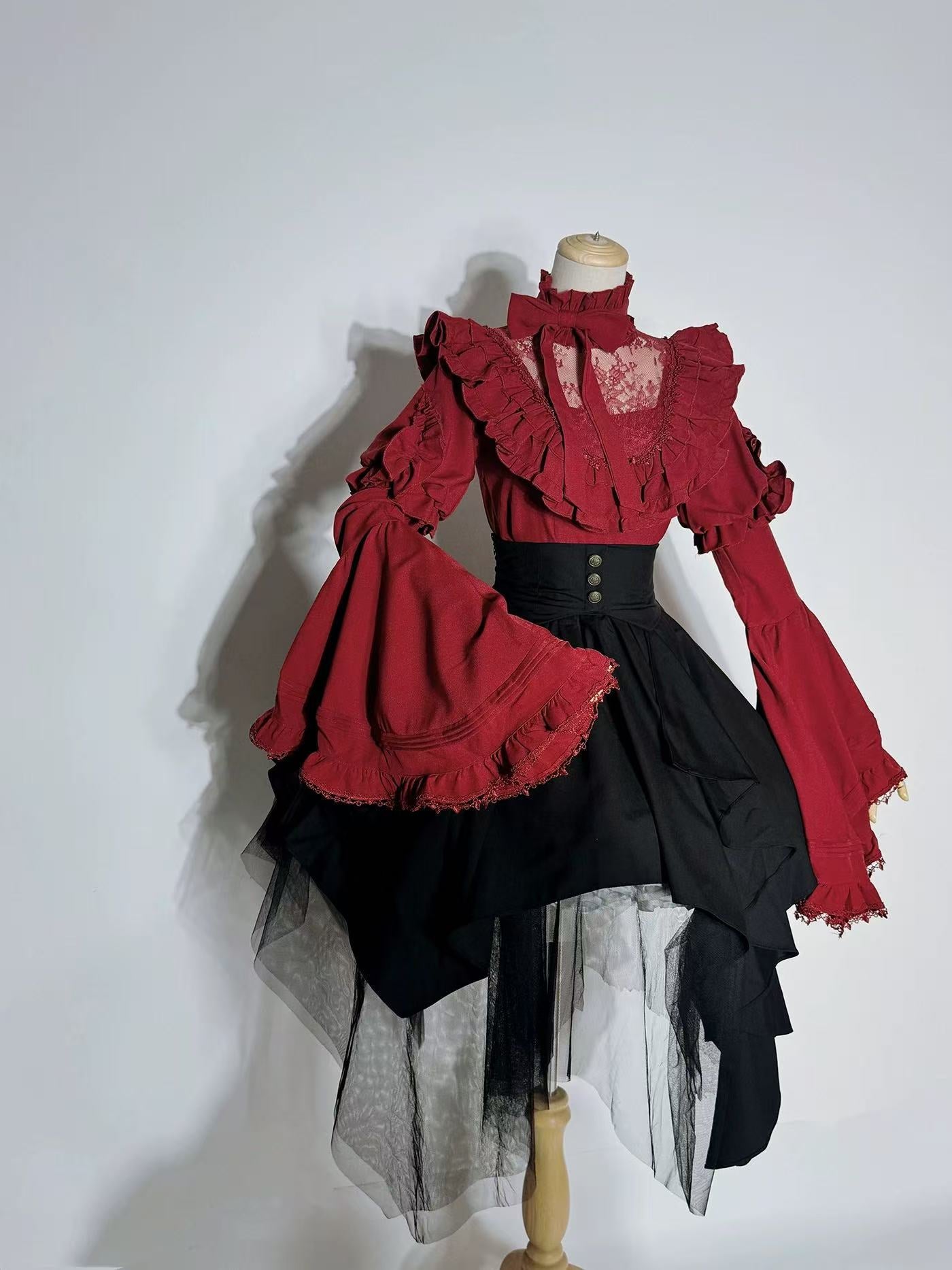 Goth Lolita Academy Skirt Black Butterfly Magic Gothic Halloween Cosplay Lolita Dress