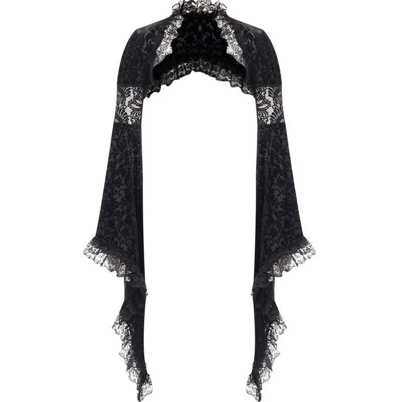 Goth Lolita Black Shawl Suit Cape Jacket Lolita Dress