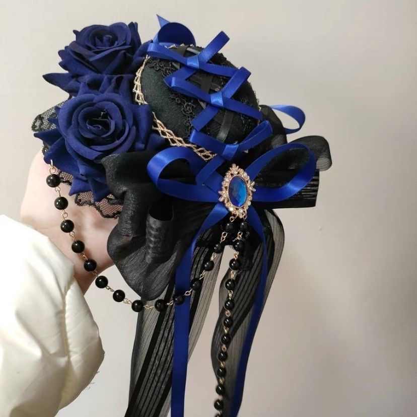 Lolita Accessories Headwear Gothic Ornate Ornamented Hat Hairclip Hair Accessories