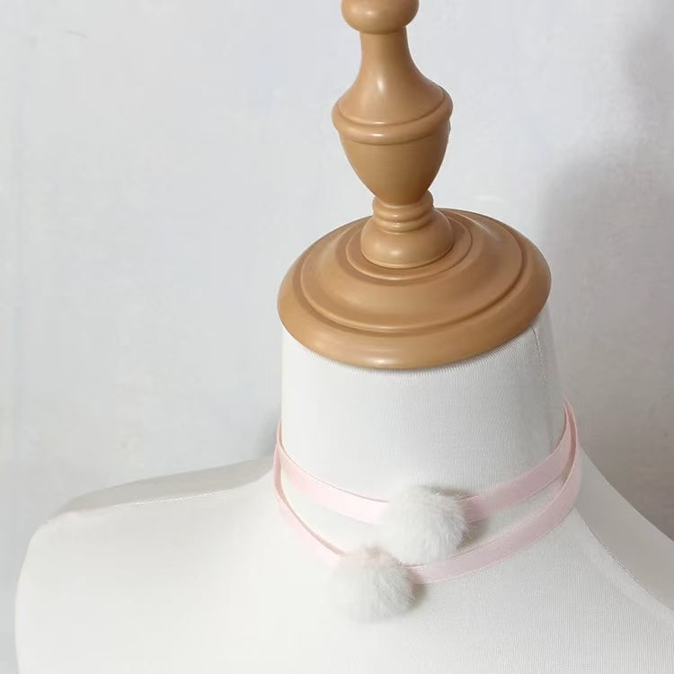 Design Concept:
Adorn your neckline with this utterly charming double-layer choker, designed to capture a sweet and playful Kawaii aesthetic. The necklace features a delicate two-tiered design that creates a beautiful, layered look perfect for adding a touch of fairy-tale whimsy to any Lolita coord.