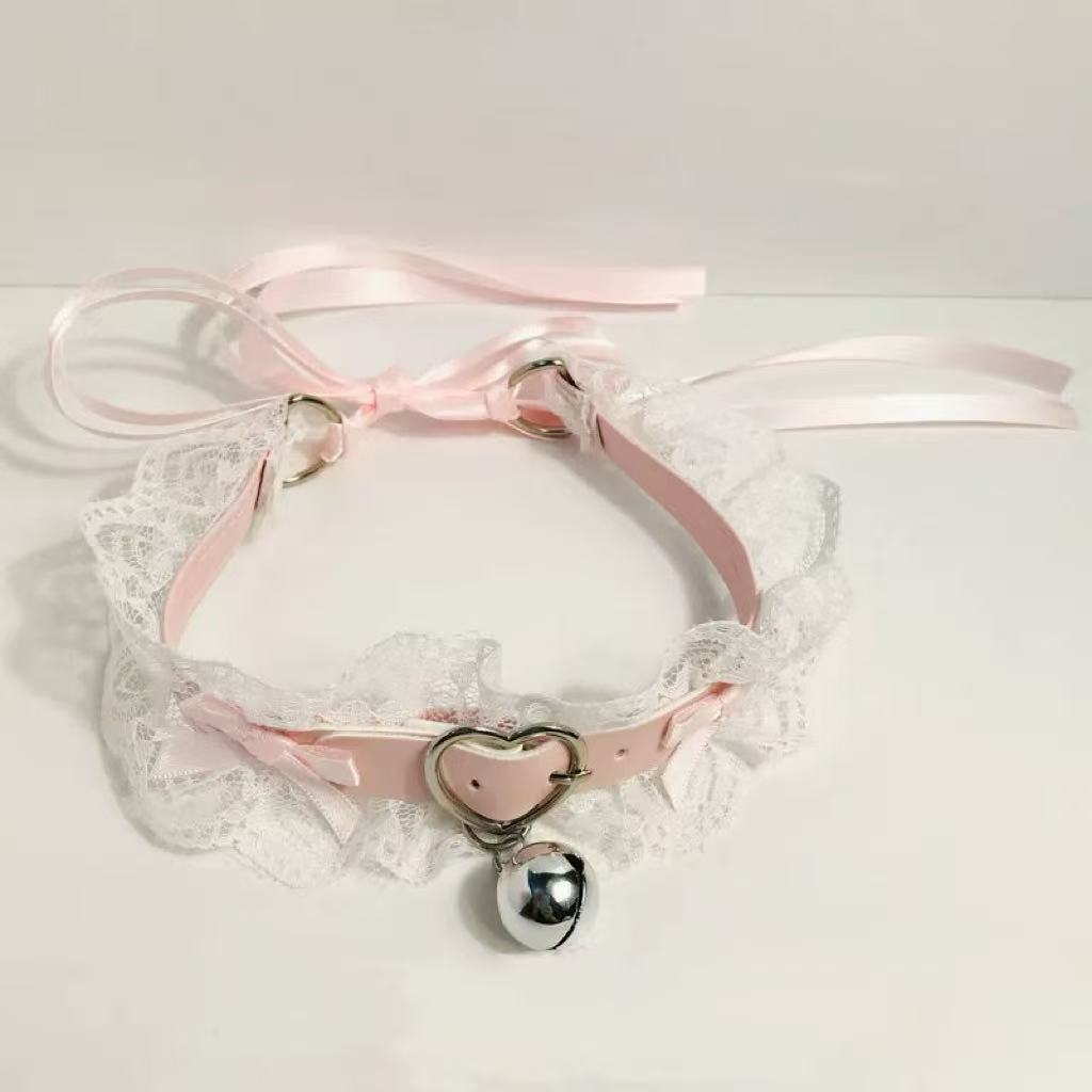 Design Concept:
This Lolita necklace features three sweet variations in soft pink lace, each with its own unique charm: a star pendant for a dreamy celestial touch, a bell pendant for a playful and cute accent, and a heart pendant that adds a hint of gothic sweetness, making them perfect to pair with Lolita fashion, cosplay, or daily wear.