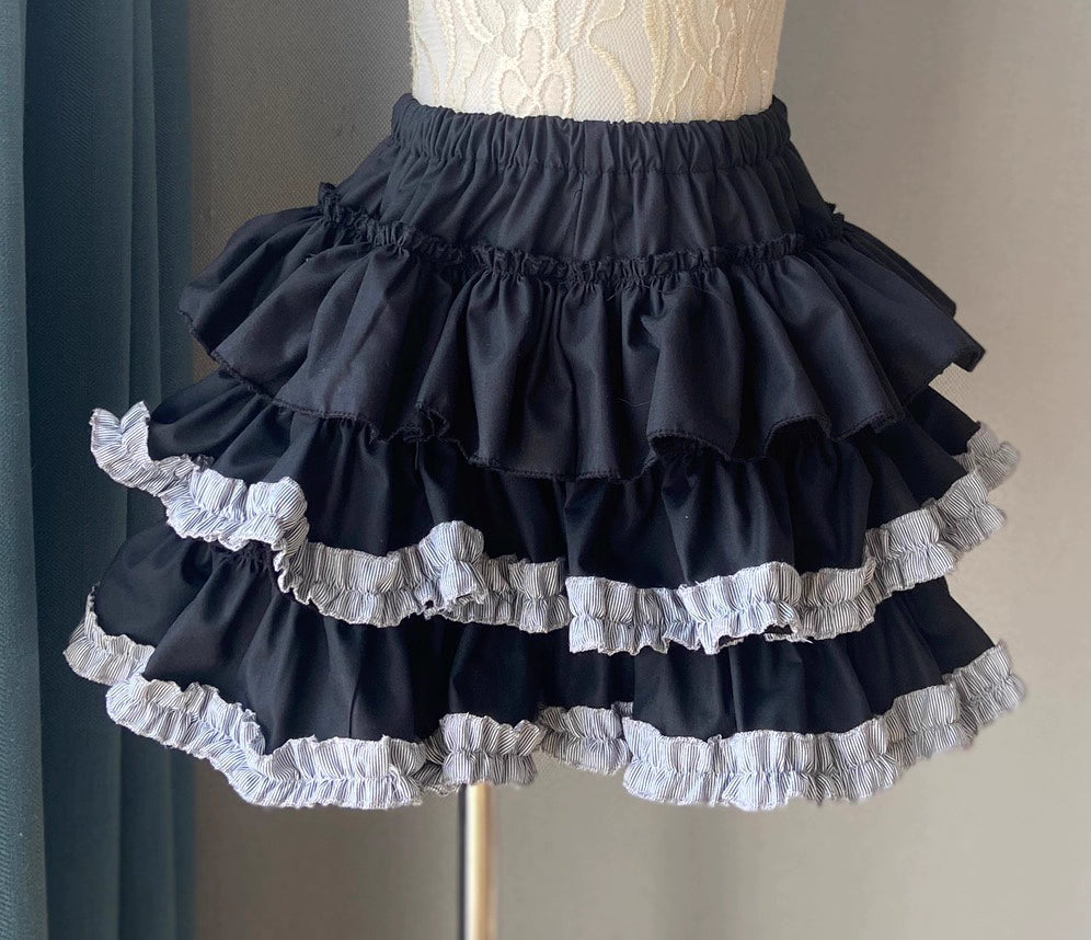 Lolita Petticoat - Punk Y2K Layered Crinoline Bloomers in Multi-Color for Edgy Sweet Style
