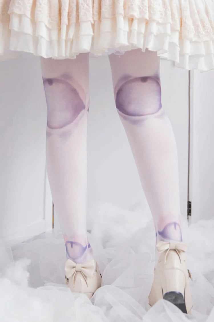 Design Concept:
These charming Lolita tights combine playful details with comfortable everyday wear. Crafted in crisp white, they feature a printed doll ball patch design that adds a whimsical and cute touch to any outfit. The stretchy, form-fitting material ensures a snug and comfortable fit while maintaining elegance and style. Perfect for pairing with Lolita skirts, dresses, or cosplay outfits, these tights bring a sweet, decorative accent to complete your look.