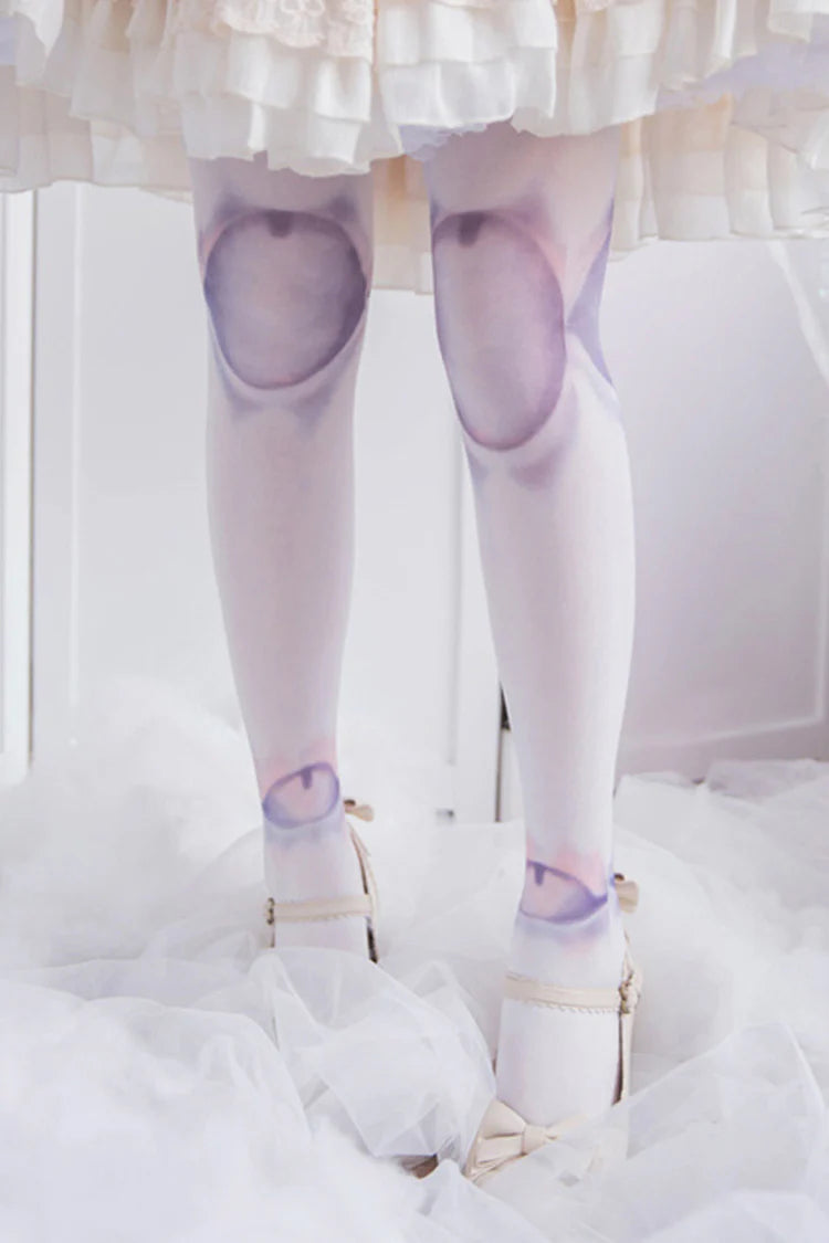 Design Concept:
These charming Lolita tights combine playful details with comfortable everyday wear. Crafted in crisp white, they feature a printed doll ball patch design that adds a whimsical and cute touch to any outfit. The stretchy, form-fitting material ensures a snug and comfortable fit while maintaining elegance and style. Perfect for pairing with Lolita skirts, dresses, or cosplay outfits, these tights bring a sweet, decorative accent to complete your look.