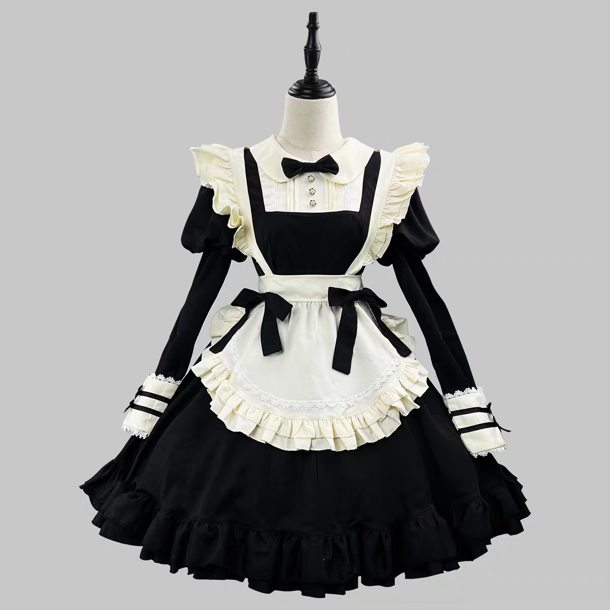 Maid Outfit Plus Size Maid Dress Long Cafe Cute Japanese 4XL Lolita Dress