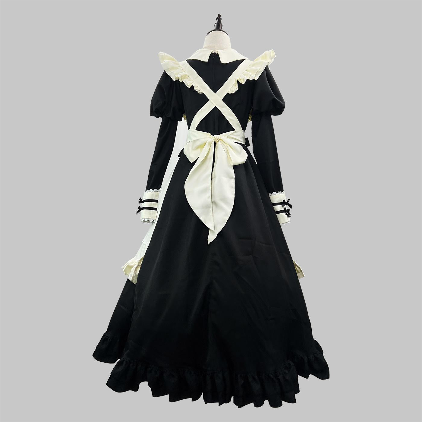 Maid Outfit Plus Size Maid Dress Long Cafe Cute Japanese 4XL Lolita Dress