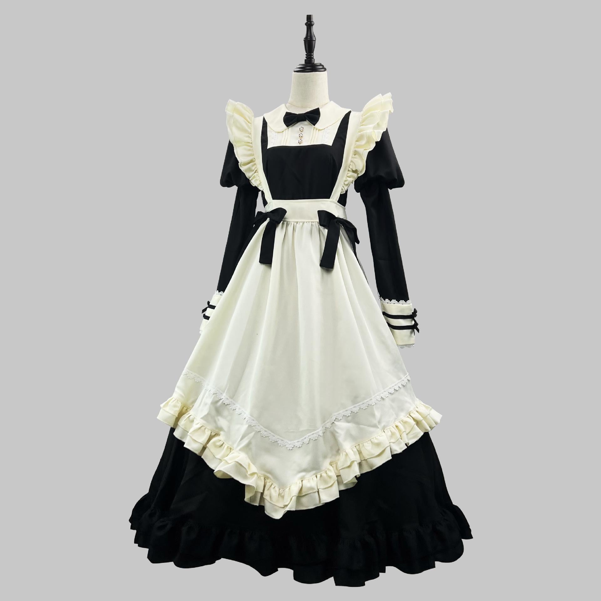 Maid Outfit Plus Size Maid Dress Long Cafe Cute Japanese 4XL Lolita Dress
