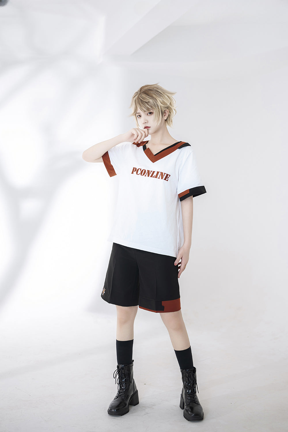 Ouji Fashion Summer Princess Chronicles Color Block Trim Shirt Shorts Set