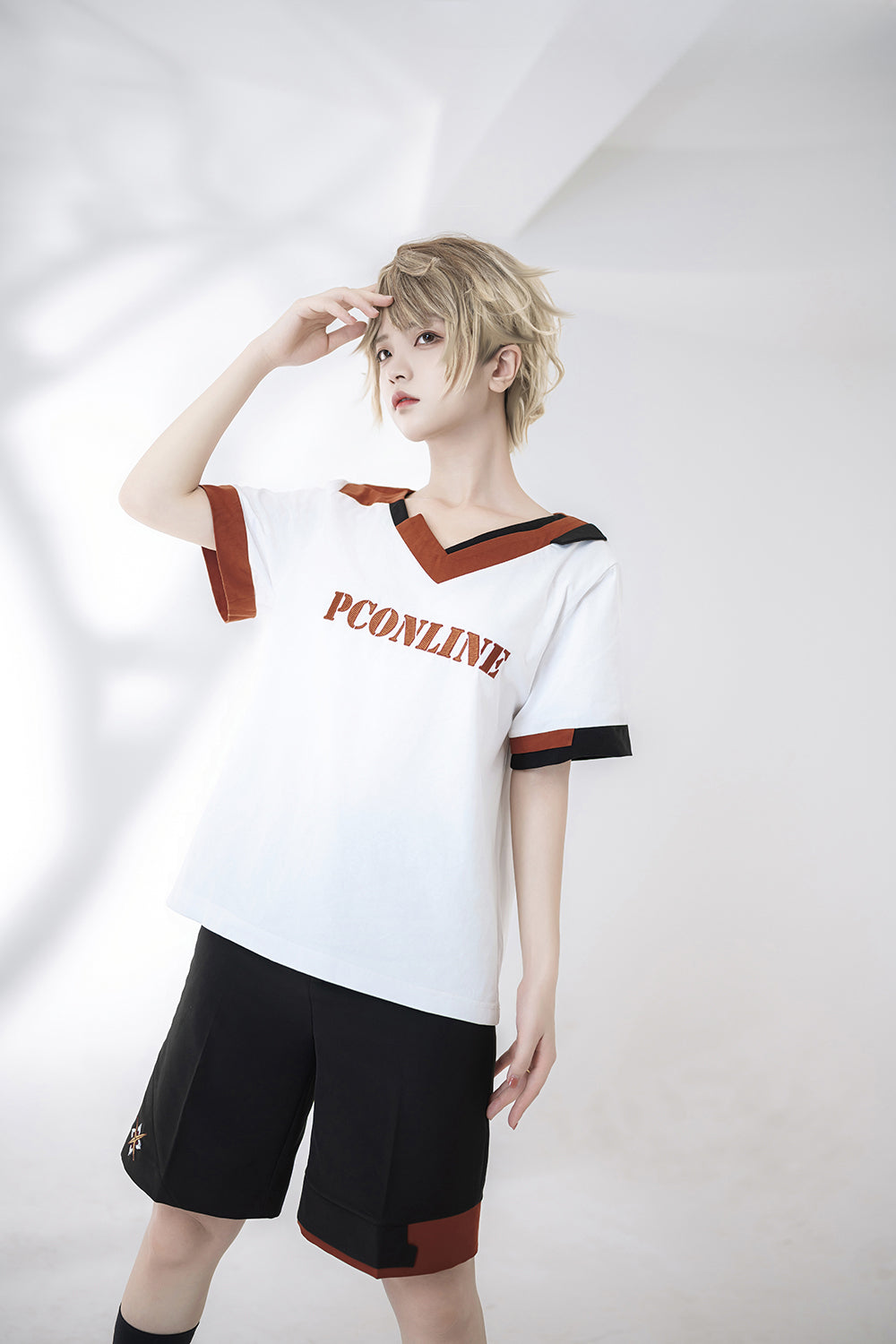 Ouji Fashion Summer Princess Chronicles Color Block Trim Shirt Shorts Set