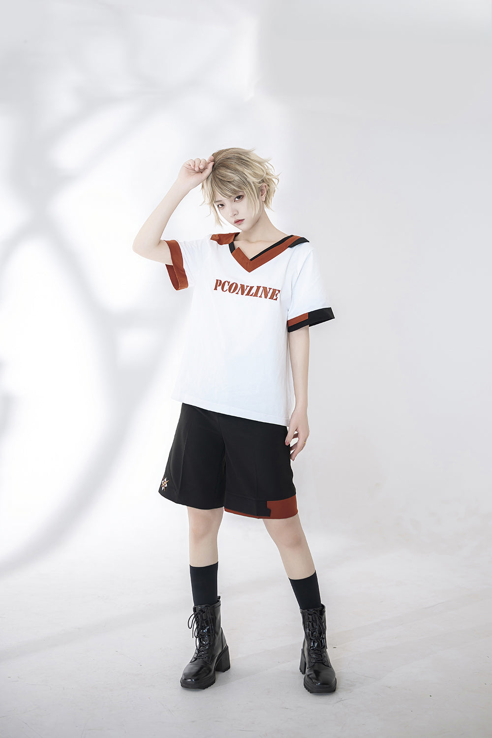 Ouji Fashion Summer Princess Chronicles Color Block Trim Shirt Shorts Set
