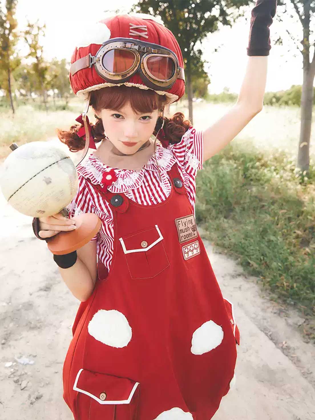 Sweet Lolita Adventure Mushroom Inspired Decorative Skirt Cute Dress