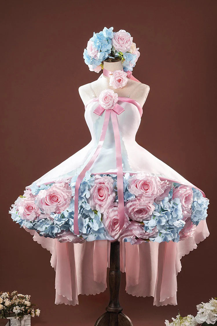Design Concept:
Bring a touch of magical charm to your wardrobe with this Sweet Lolita pink JSK dress set. Featuring a sleeveless design, delicate bows, and floral fairy-inspired details, it radiates sweetness and playful elegance. Perfect for anime cosplay, themed gatherings, or tea parties, the dress set combines lightweight, comfortable fabric with enchanting design elements. Its flowing silhouette and charming accents create a whimsical, fairy-like appearance, making it an ideal choice for Lolita enth