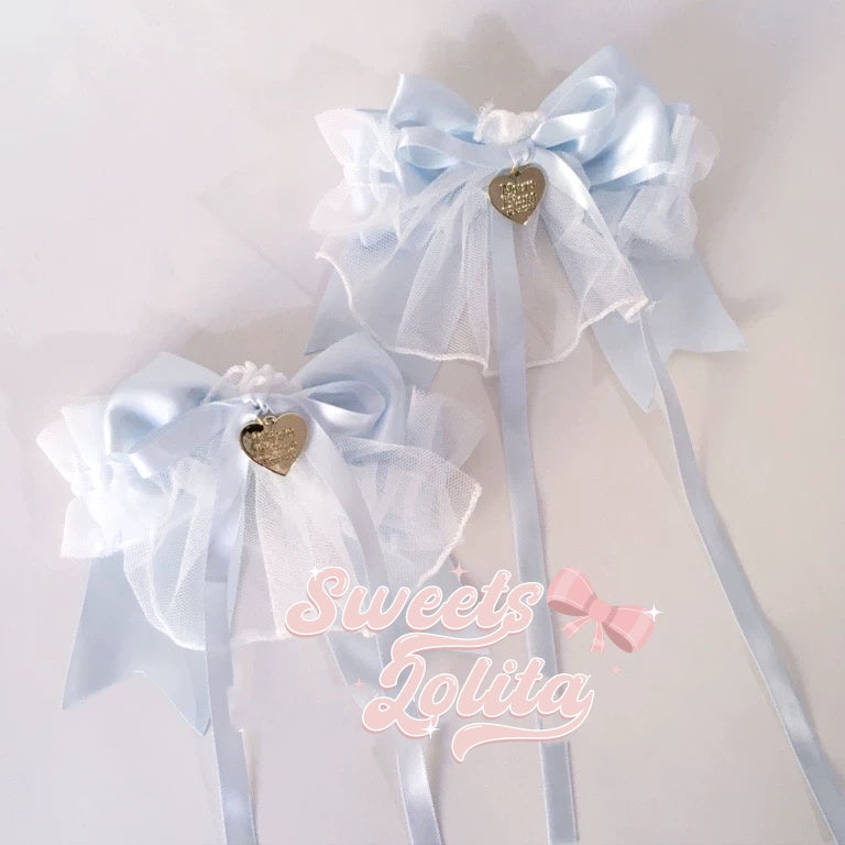 Lolita Accessories Headwear Sweet Hair Clips Ribbon Bow Lace Hair Accessories