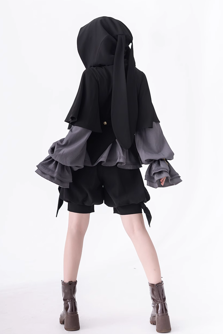Gray Retro Cute Cool Ouji Fashion Lolita Blouse