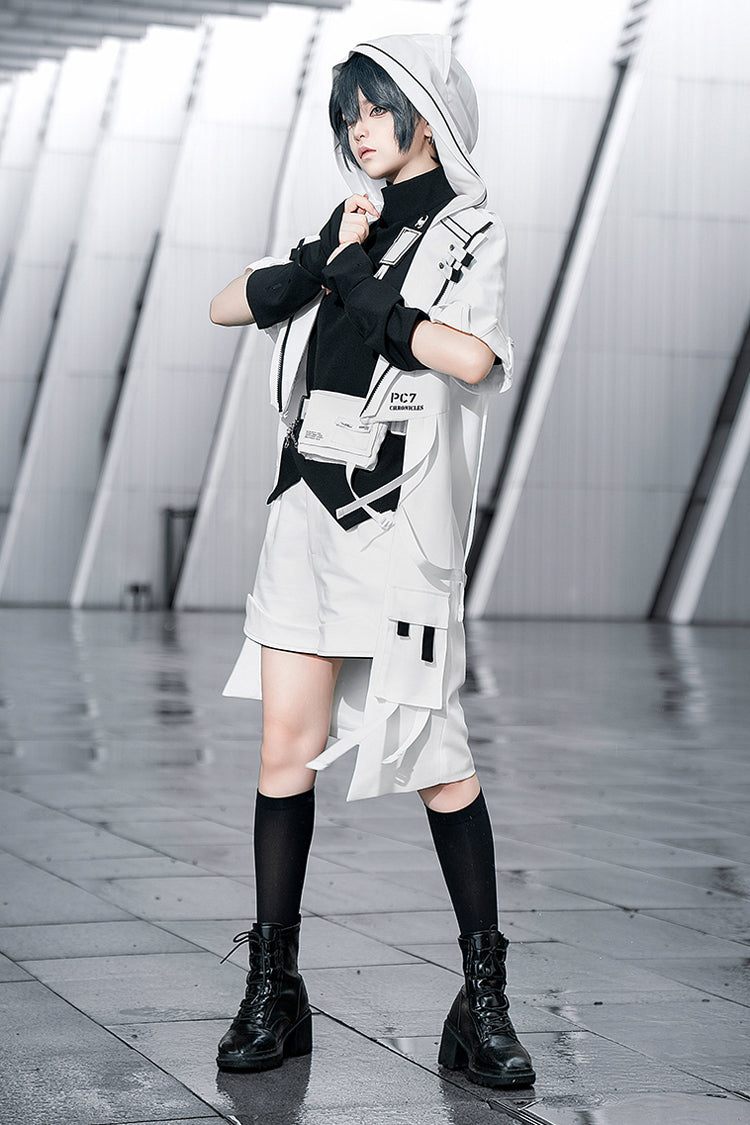 White White Cat Functional Style Ouji Fashion Prince Handsome Lolita Cat Ears Coat