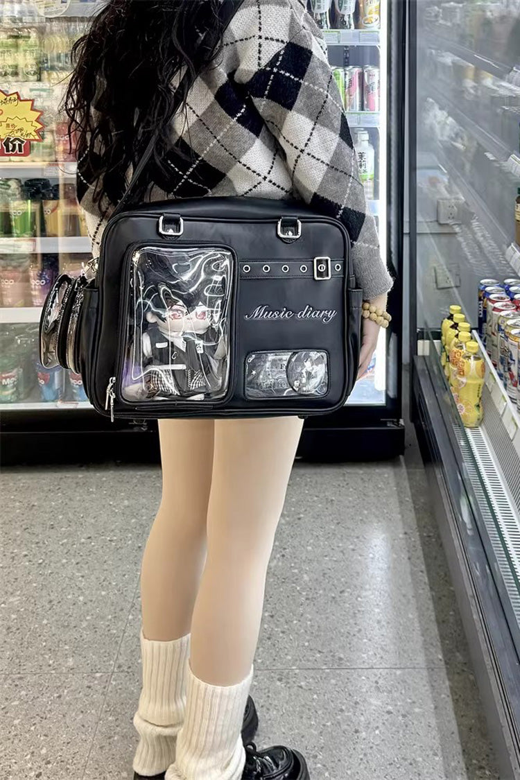 Classic Large Capacity Embroidered Crossbody Lolita Itabag 3 Colors