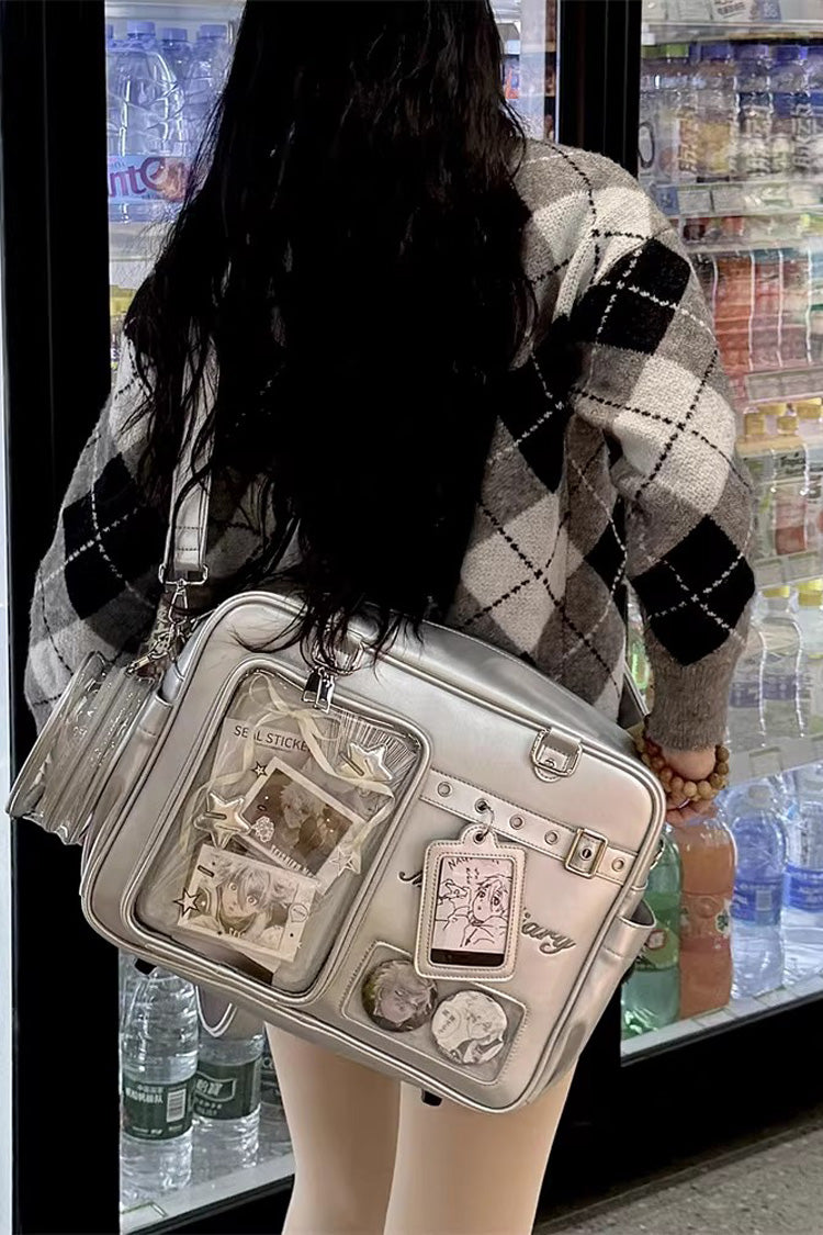 Classic Large Capacity Embroidered Crossbody Lolita Itabag 3 Colors