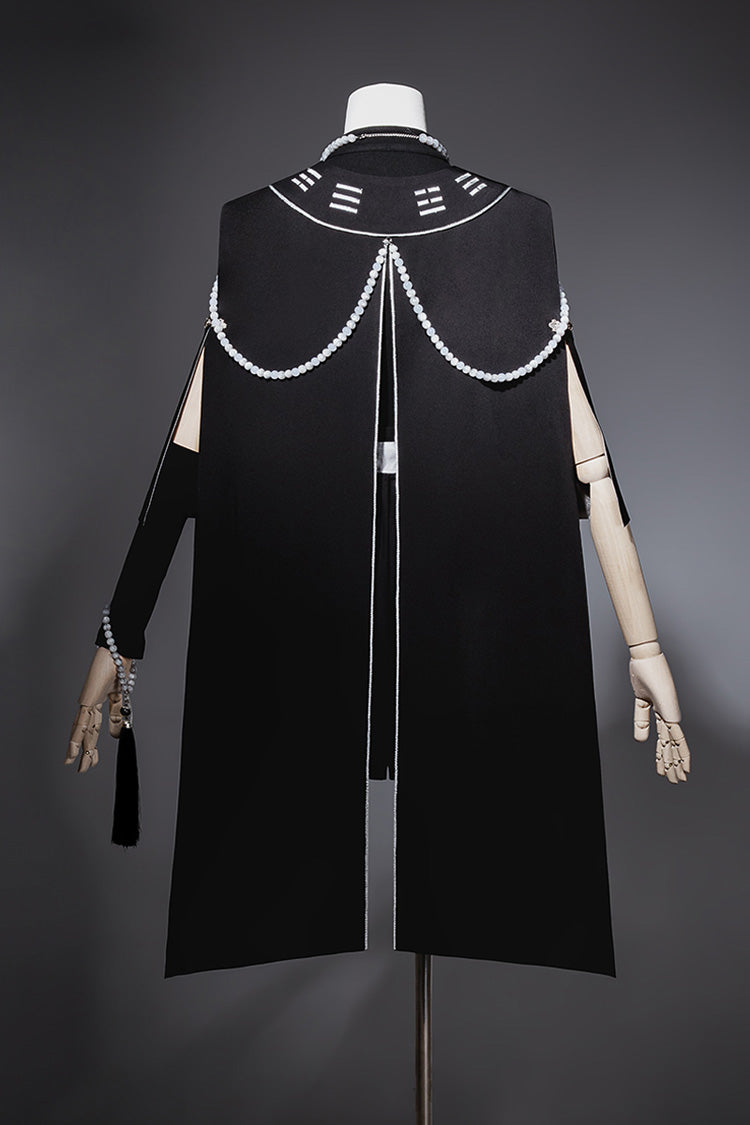 Black The Strange End of the Immortal Sect Sleeveless Chinese Style Ouji Lolita Set