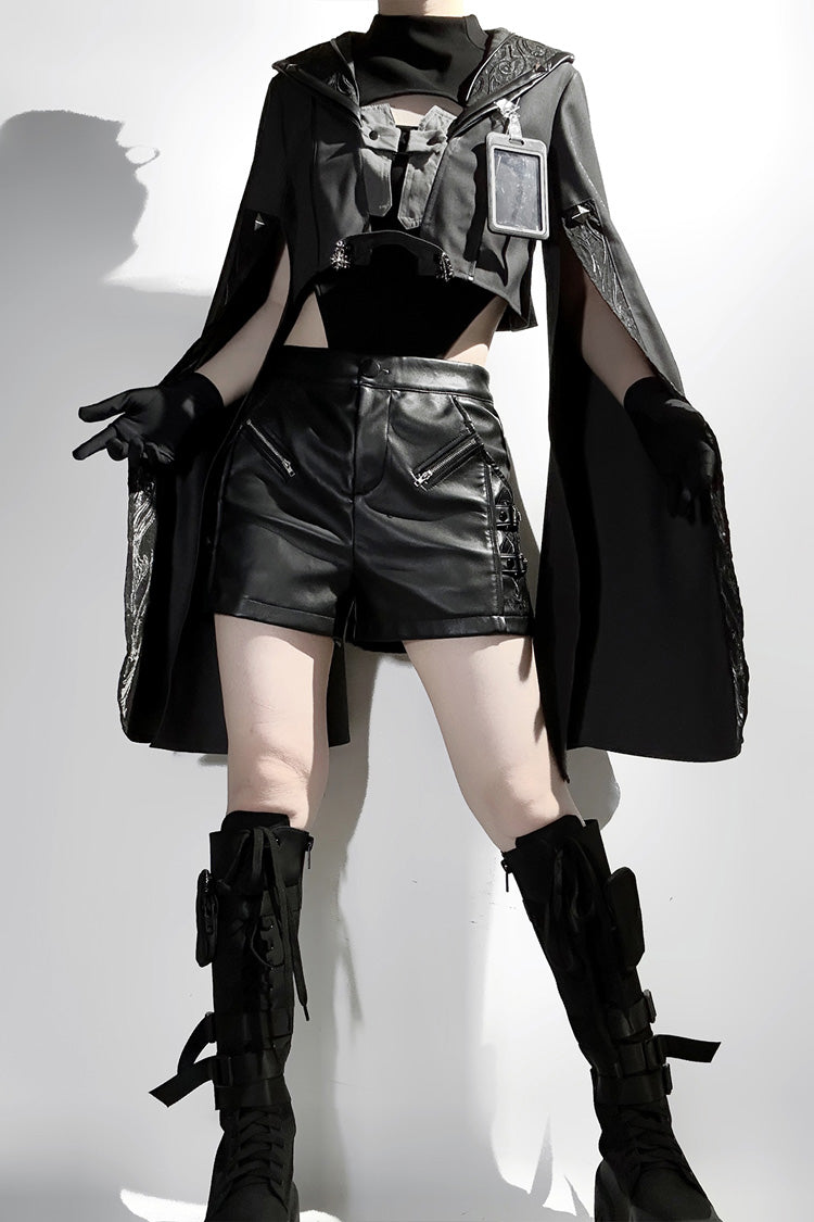 Black Black Sheep Research Society Gothic Prince Handsome Ouji Lolita Shorts Set