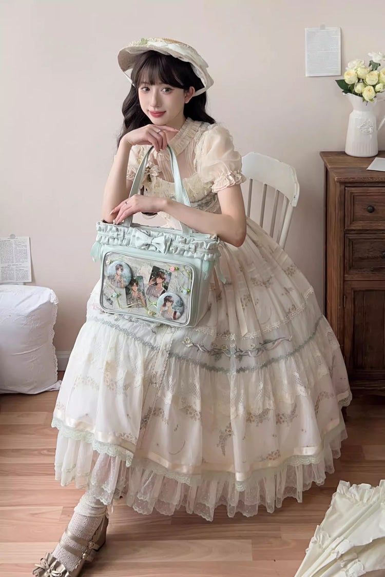 Ballet Holiday Ruffled Bow Sweet Japanese Crossbody Shoulder Lolita Itabag 10 Colors